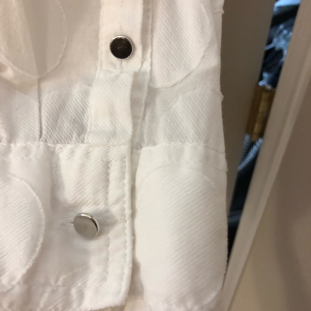Liz Claiborne Womens 100% cotton white top - Picture 9 of 9